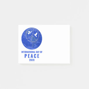 Bloco De Notas Paz mundial promove sinal de paz no Dia da Terra