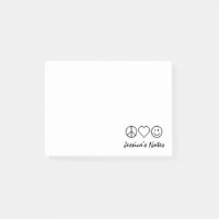 Paz personalizada amor felicidade Post-it®