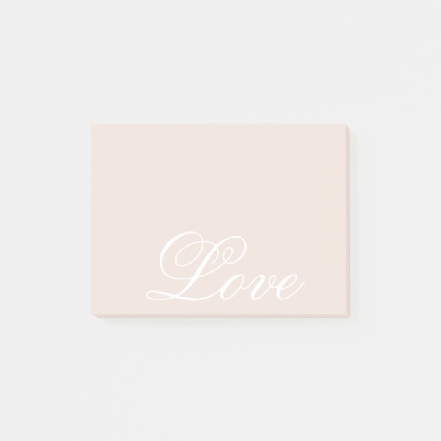 Bloco De Notas Peach Blush Love Sempre Casamento (Frente)