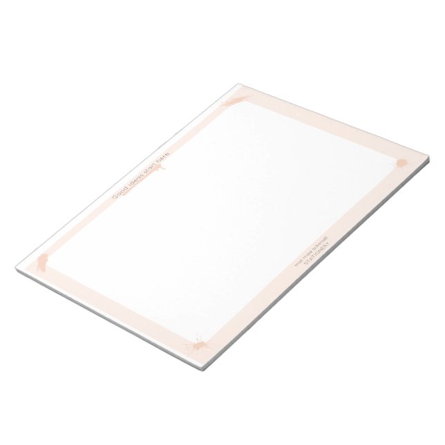 Bloco De Notas Peach Notepad Good Ideas Start Here (Inclinado)
