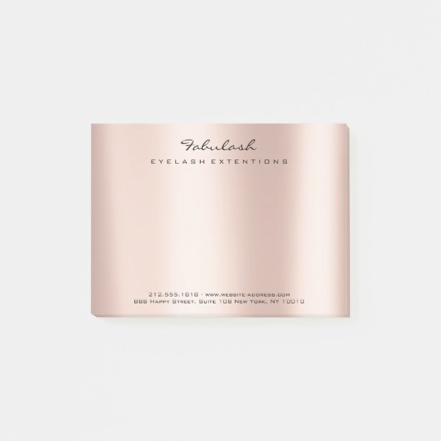 Bloco De Notas Pearar Nome Blu Número de Telefone da Web Rosa (Frente)