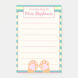 Bloco De Notas Peças De Gato De Gato De Gato De Gato Laranja, Col