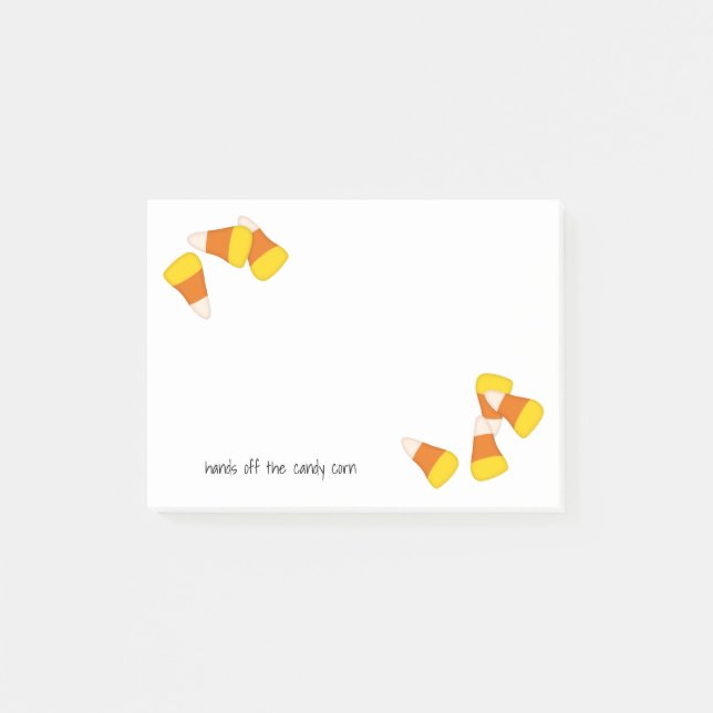 Bloco De Notas Pedaços de milho doce do Halloween (Frente)