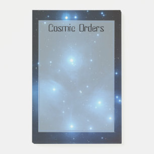 Bloco De Notas Pedidos Cósmicos Estrelas