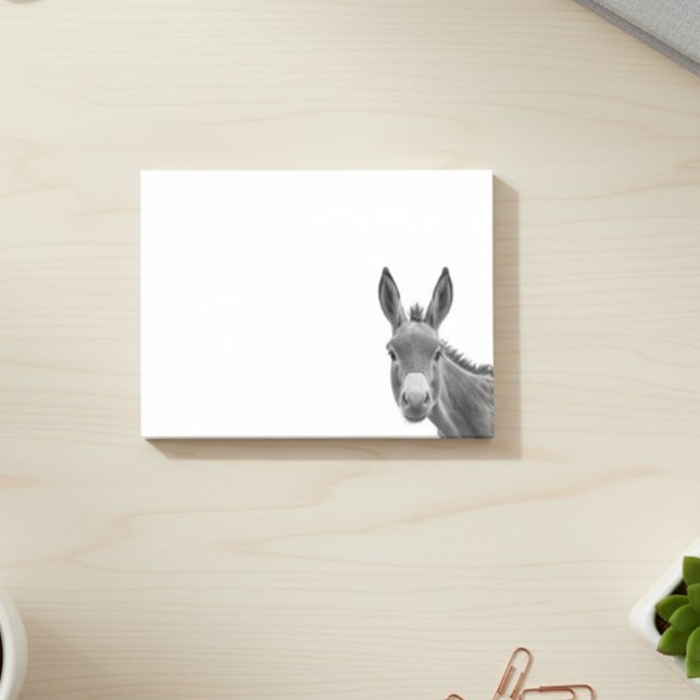 Bloco De Notas Peeking Donkey Cute (Criador carregado)