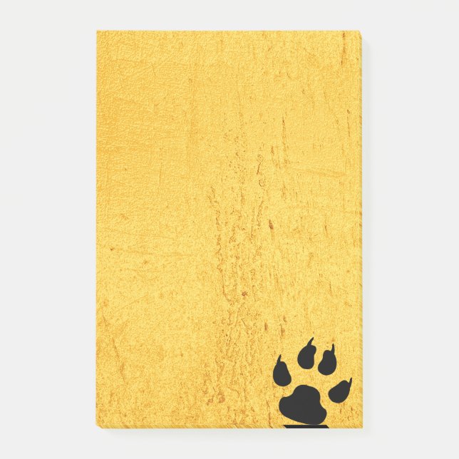 Bloco De Notas Pegada felino (Frente)
