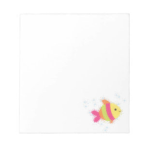 Bloco De Notas Peixe de Cartoon Bonito Personalizado