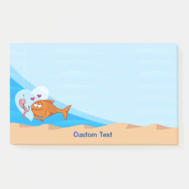 Bloco De Notas Peixe e isco apaixonados