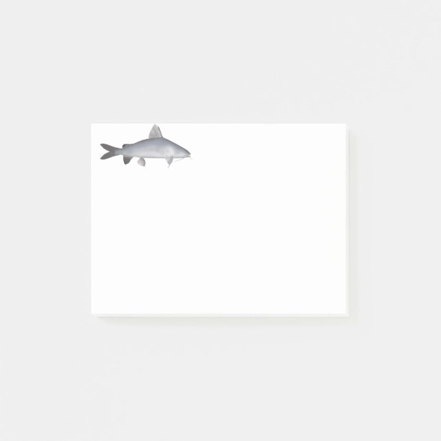 Bloco De Notas Peixe-gato salmão azul (Frente)
