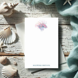 Bloco De Notas Peixe tropical de aquarela