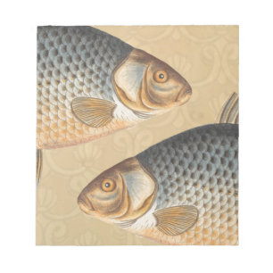 Bloco De Notas Peixes+trabalho de arte+design+pesca+pesca+pesca