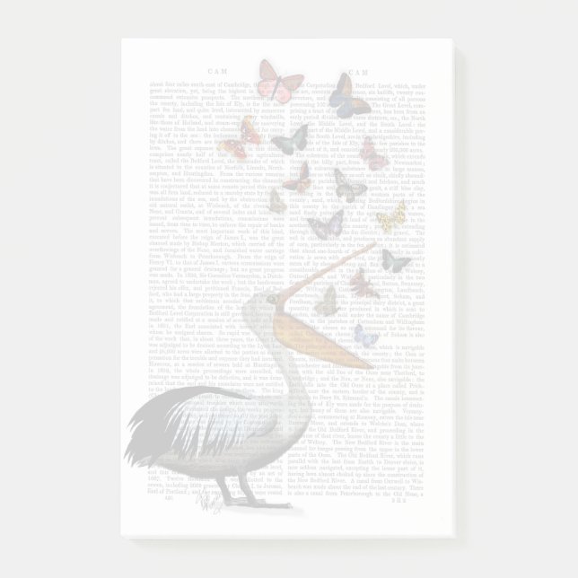 Bloco De Notas Pelican & Butterflies (Frente)