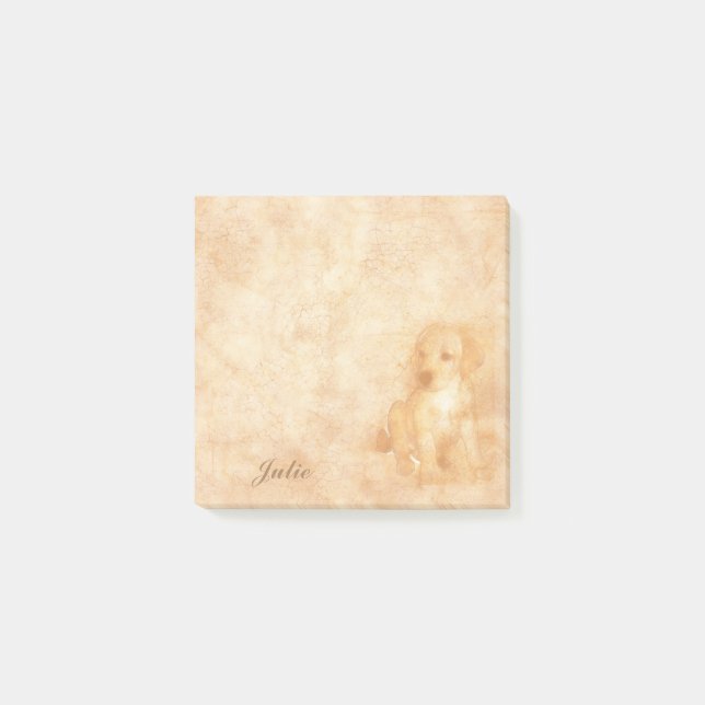 Bloco De Notas Pelo amor dos Puppies Personalizados (Frente)