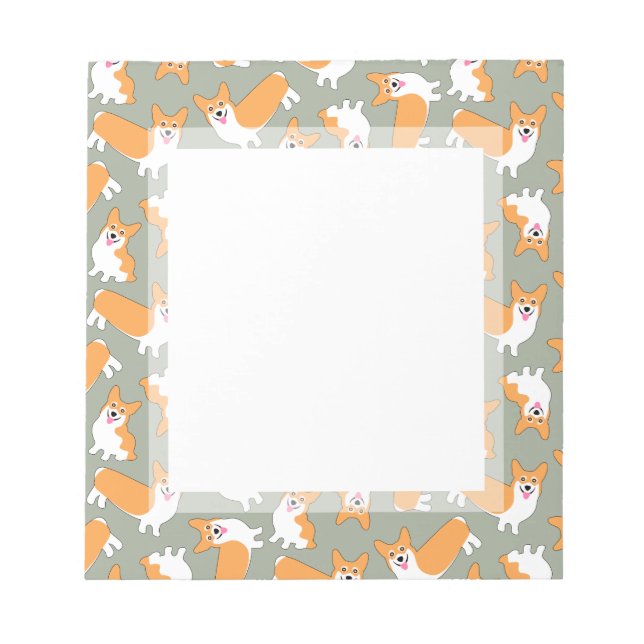 Bloco De Notas Pembroke Welsh Corgi (Frente)