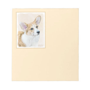 Bloco De Notas Pembroke Welsh Corgi - Pintura Original para Cacho