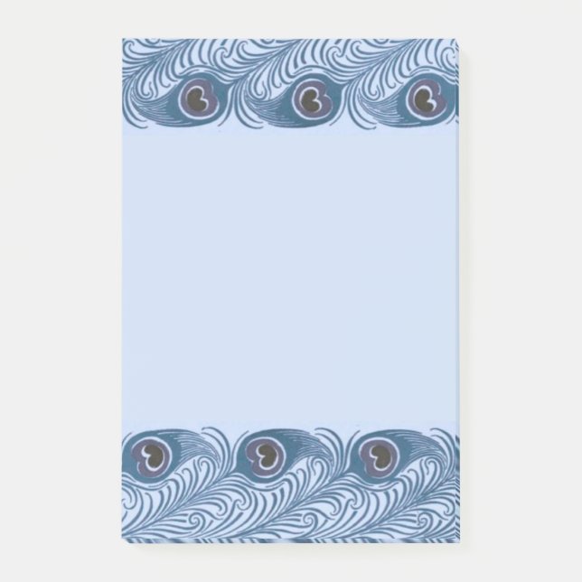 Bloco De Notas Pena de pavão (Frente)