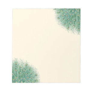 Bloco De Notas Penas bonito de Peacock