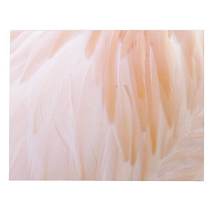 Bloco De Notas Penas de Flamingo em Tons de Rosa