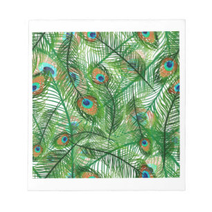 Bloco De Notas Penas de peacock