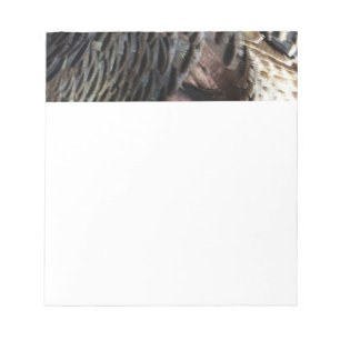 Bloco De Notas Penas de Peru Selvagem I Design Abstrato da Nature