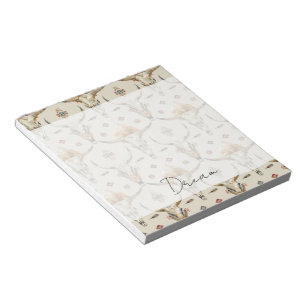 Bloco De Notas Penas Nativas Tribais de Creme Brown
