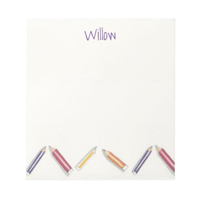 Bloco De Notas Pencils Notepad Personalizável (Frente)