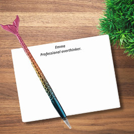 Bloco De Notas Pensador excessivo profissional, Engraçado, Divert
