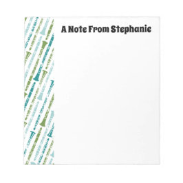 Bloco De Notas Pensamento De Música Personalizada Do Jogador Clar