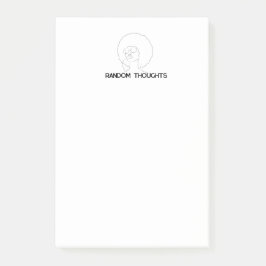 Bloco De Notas Pensamentos Aleatórios Afro