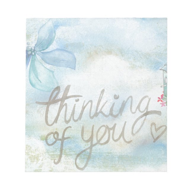 Bloco De Notas Pensando em você (Frente)