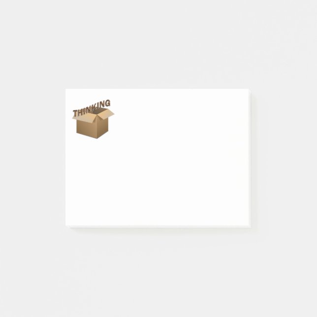 Bloco De Notas Pensando Fora Da Caixa (Frente)