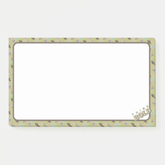 Bloco De Notas Pense no Brainstorming Negrito Verde