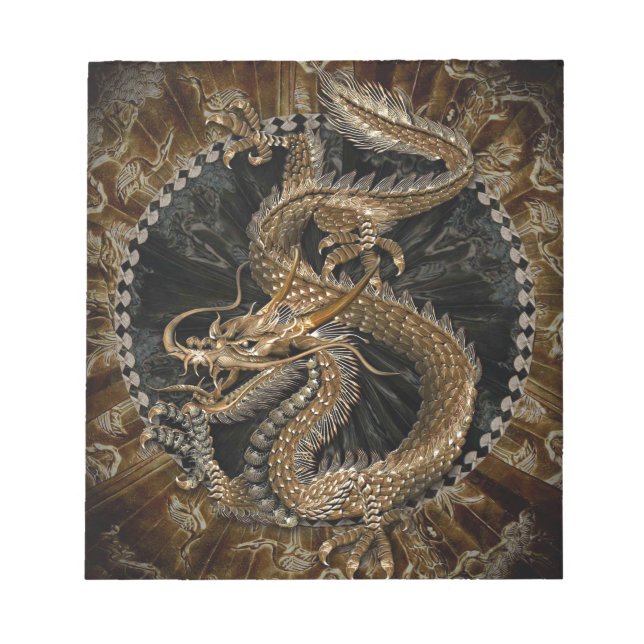 Bloco De Notas Pentagrama do dragão (Frente)