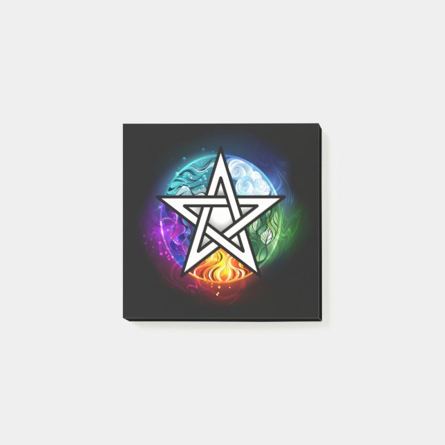Bloco De Notas Pentagrama do Wiccan (Frente)