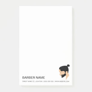 Bloco De Notas Penteado Masculino com Coque Design de Cabelo Pers