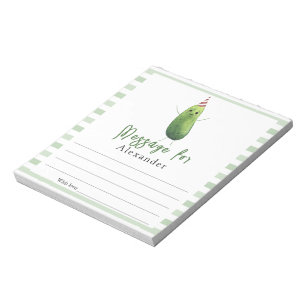 Bloco De Notas pepino grande dill Mensagem da Cápsula do Tempo
