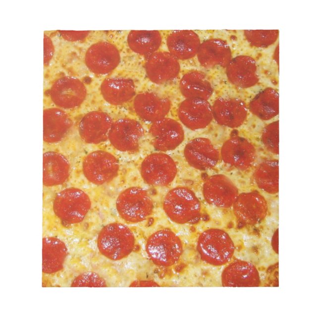 Bloco De Notas Pepperoni Pizza (Frente)
