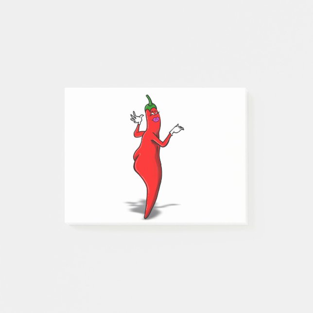 Bloco De Notas Peppers Quentes Sexy Red (Frente)