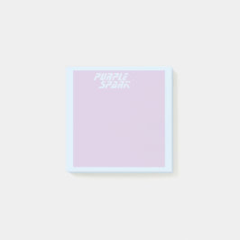 Bloco De Notas Pequena empresa azul púrpura