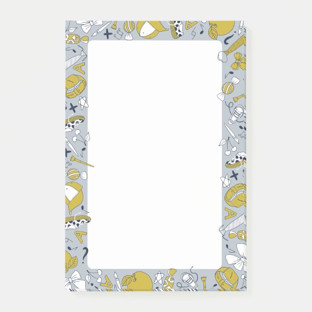 Bloco De Notas Pequenas Coisas Escolares na Professora  (Frente)