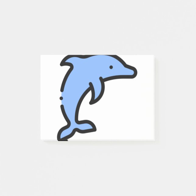 Bloco De Notas Pequeno golfinho (Frente)