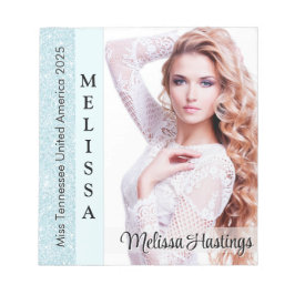 Bloco de Notas Pequeno para Autógrafos do Concurso