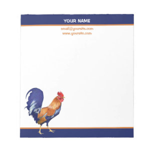 Bloco de notas pequeno rooster