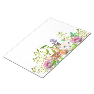 Bloco De Notas Pequim Cats Watercolor