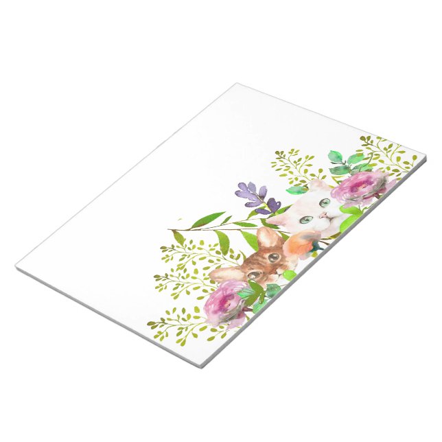 Bloco De Notas Pequim Cats Watercolor (Inclinado)