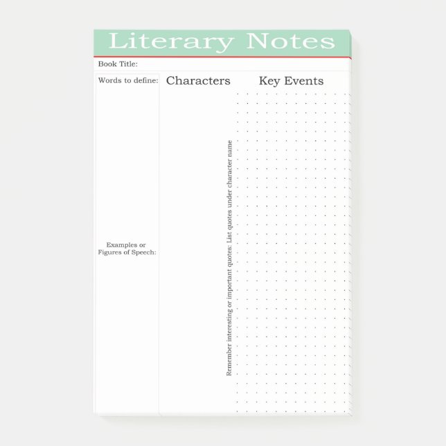 Bloco De Notas Perda de Ferramentas de Posto Literário Notas (Frente)