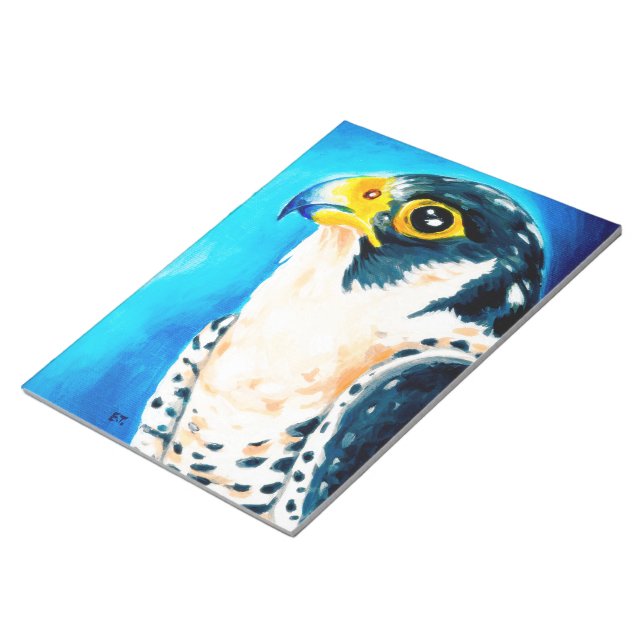 Bloco De Notas Peregrine Falcon Art (Inclinado)