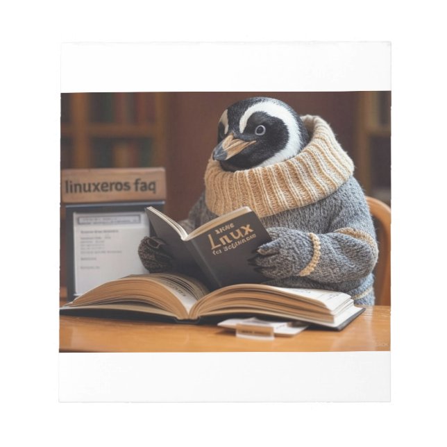 Bloco De Notas Perguntas frequentes sobre Linuxeros (Frente)