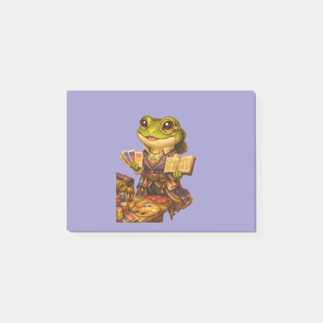Bloco De Notas Personagem Sapo Designer de Reino (Frente)