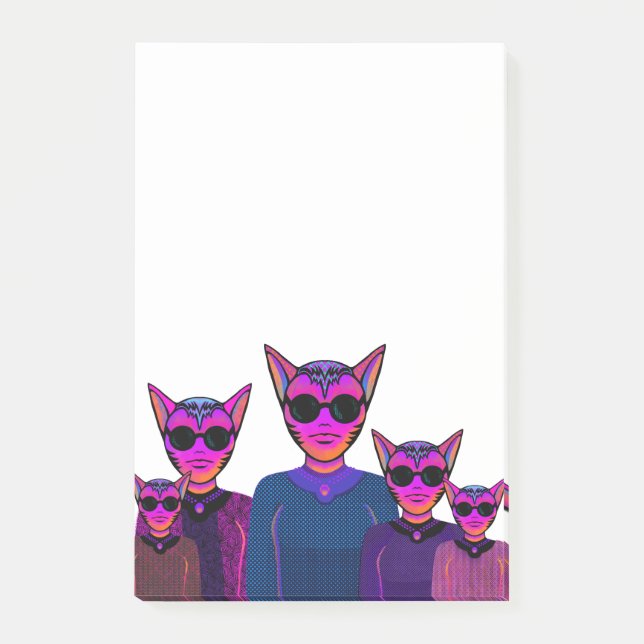 Bloco De Notas Personagens felinos (Frente)